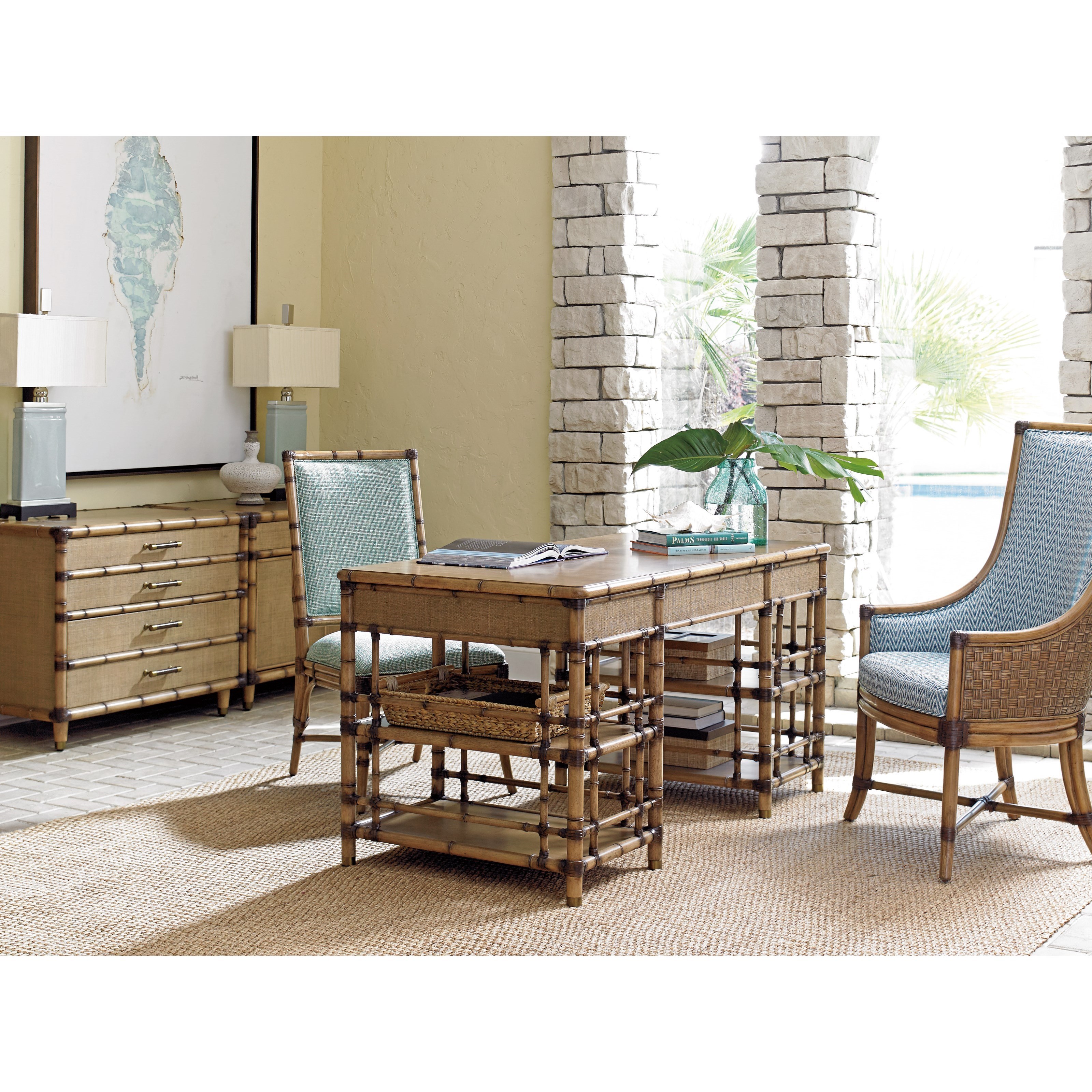 Tommy Bahama Home Twin Palms 558933 St. Vincent Table Desk with